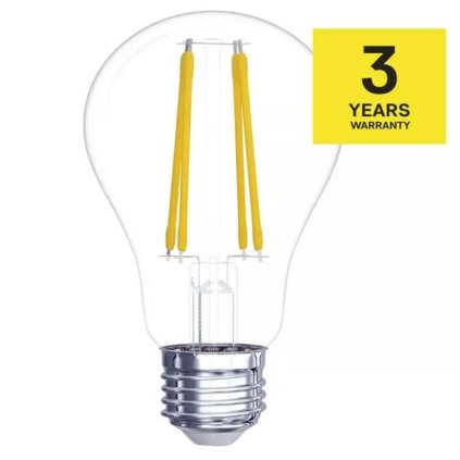 LED žárovka filament E27 7,8W, 1060lm, náhrada za 75W, bílá 4000K