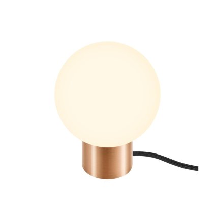 SLV Tiny Sun, skleněná stolní lampa 1xG9, měděná barva, průměr 11,8cm