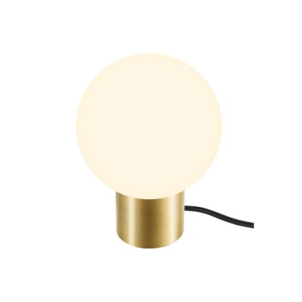 SLV Little Sun, skleněná stolní lampa 1xG9, bronzová barva, průměr 14cm