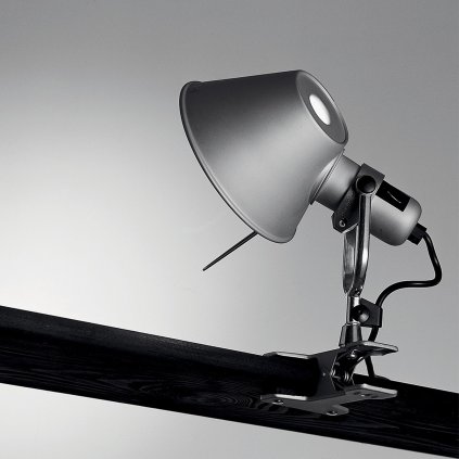 Artemide Tolomeo pinza, hliníková lampa s klipem, 1x77W E27, 23 cm