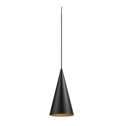 SLV Magico 20, kónické závěsné svítidlo 1xE27, černá, průměr 21cm