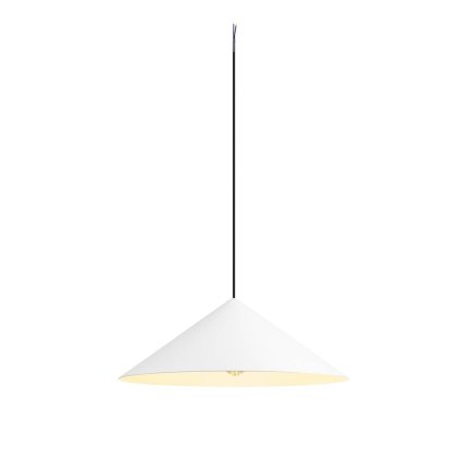 SLV Magico 55, kónické závěsné svítidlo 1xE27, bílá, průměr 55cm