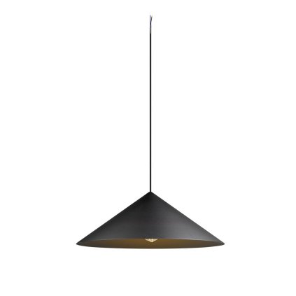 SLV Magico 55, kónické závěsné svítidlo 1xE27, černá, průměr 55cm