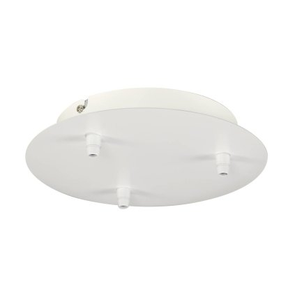 SLV Fitu, bílá stropní rozeta pro tři závěsy, průměr 22cm