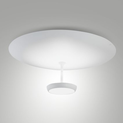 Fabas Yuko, moderní stropní svítidlo, 40W LED 3000K tříkrokové stmívání, bílá, prům. 60cm.