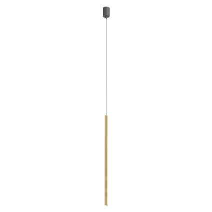 Redo Kanji, zlaté závěsné svítidlo, 6,2W 3000K, průměr 2,5cm, výška 75cm