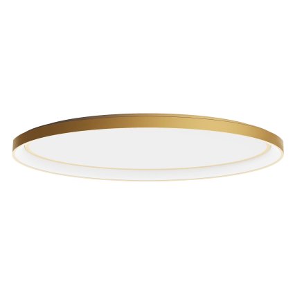 Redo Nobu, oválné zlaté stropní svítidlo LED 80W 3000/4000K, 80x52cm, tříkrokové stmívání