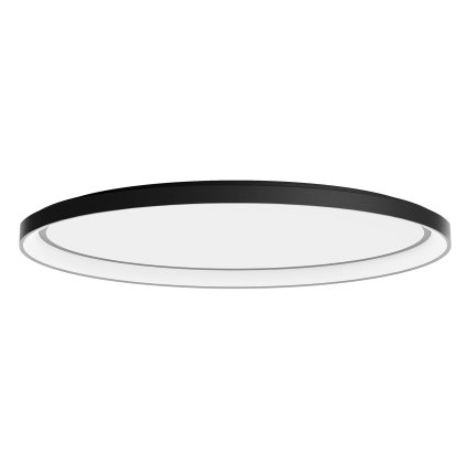 Redo Nobu, oválné černé stropní svítidlo LED 80W 3000/4000K, 80x52cm, tříkrokové stmívání