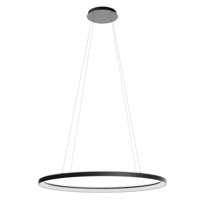 Redo Nobu, oválné černé závěsné svítidlo LED 100W 3000/4000K, 100x70cm, tříkrokové stmívání