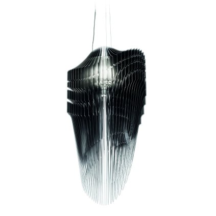 Slamp Avia suspension M, černé designové svítidlo od Zaha Hadid, 3x12W E27 + 7W Spot LED PAR 20, 100cm