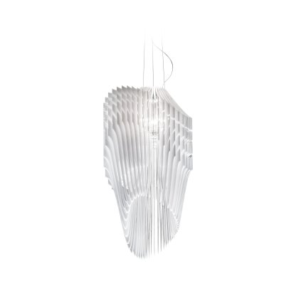 Slamp Avia suspension M, bílé designové svítidlo od Zaha Hadid, 3x12W E27 + 7W Spot LED PAR 20, 100cm