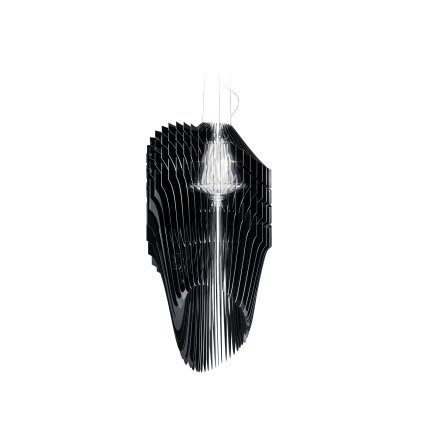 Slamp Avia suspension L, černé designové svítidlo od Zaha Hadid, 4x12W E27 + 7W Spot LED PAR 20, 120cm