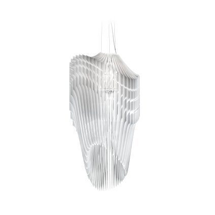 40938 7 slamp avia suspension l bile designove svitidlo od zaha hadid 4x52 1x100w delka 120cm