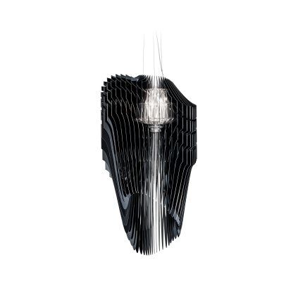 Slamp Avia suspension XL, černé designové svítidlo od Zaha Hadid, 6x52+1x100W, 140cm