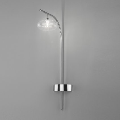 Metal Lux Dolce, nástěnné svítidlo 1xG9, chrom/čiré sklo, výška 60cm