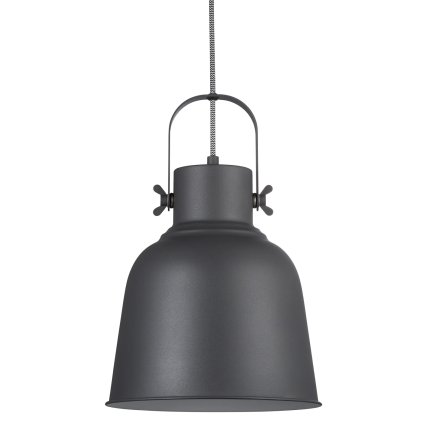 Nordlux Adrian, antracitové závěsné svítidlo 1xE27, průměr 16cm