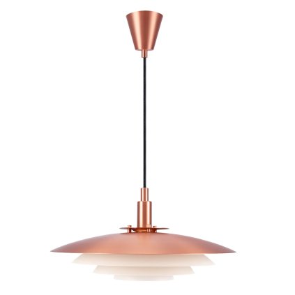 Nordlux Bretagne, lustr v severském stylu 1xG9, měděná, průměr 38cm