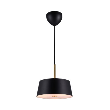 Nordlux Clasi, závěsné svítidlo 3xE14, černá/mosaz, průměr 30cm
