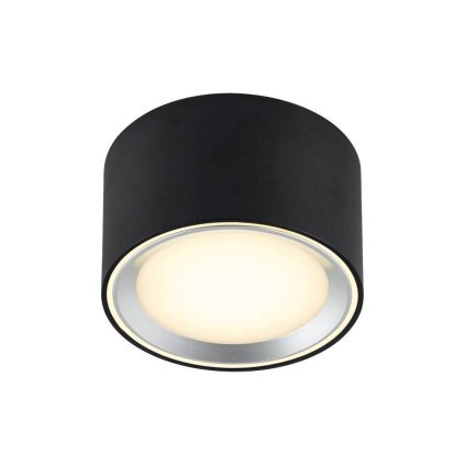 Nordlux Fallon, stropní LED 5,5W 2700K, tříkrokové stmívání, černá, 10x6cm