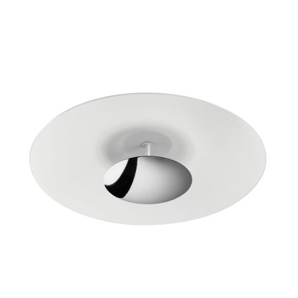 Linea Light Horizon_S, bílo/chromové stropní svítidlo pro nepřímé osvětlení, 34W LED 3000K, Ø 65cm