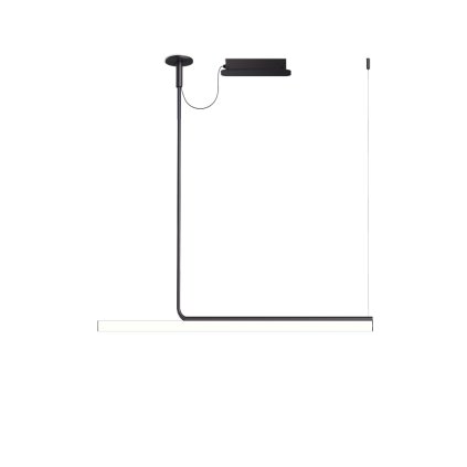 Marset Ambrosia, závěsné lineární svítidlo LED 19,2W 2700K, černá, délka 120cm