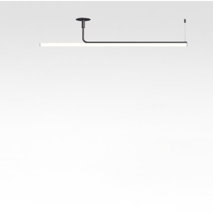 Marset Ambrosia, závěsné lineární svítidlo LED 28,8W 3000K, černá, délka 180cm