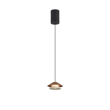 Mantra Piccola, drobné hnědé stahovací svítidlo LED 5W 3000K, průměr 13cm