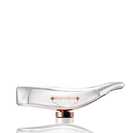 Ambientec Cachalot Clear, bateriová lampička z čirého akrylu, LED 2000K dotykové stmívání, délka 28,5cm, IP43