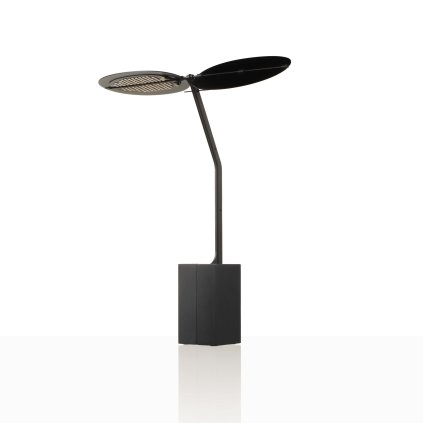 Ambientec Sage Black, přenosná černá lampička, LED 2200-2400K dotykové stmívání, výška 29,9cm