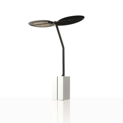 Ambientec Sage White, přenosná černá lampička, LED 2200-2400K dotykové stmívání, výška 29,9cm