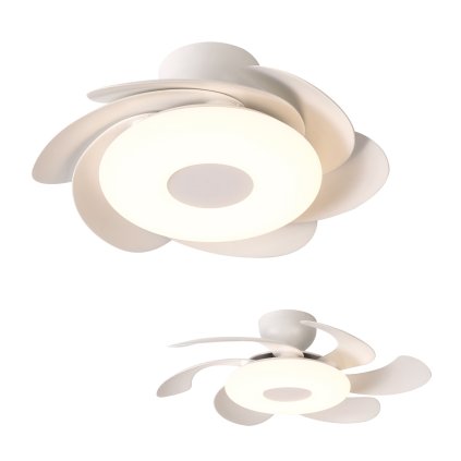 Mantra Flower, rozvinovací ventilátor se svítidlem a dálk. ovladačem, LED 24W 2700-5000K, bílá, průměr 50/79cm