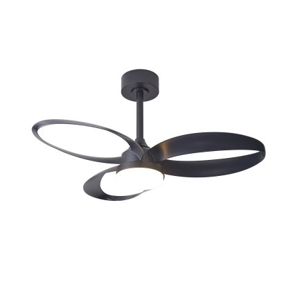 Mantra Infinity, ventilátor se svítidlem a dálk. ovladačem, LED 24W 2700-5000K, černá, průměr 92,5cm