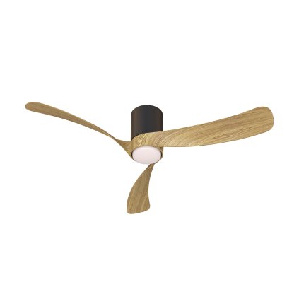 Mantra Nemo M, lopatkový ventilátor se svítidlem a dálk. ovladačem, LED 24W 2700-5000K, černá/dřevěná, průměr 122cm