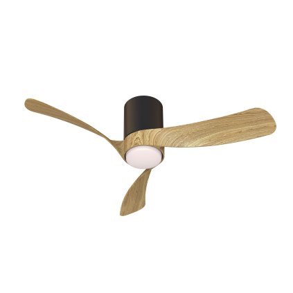 Mantra Nemo S, lopatkový ventilátor se svítidlem a dálk. ovladačem, LED 24W 2700-5000K, černá/dřevěná, průměr 97cm