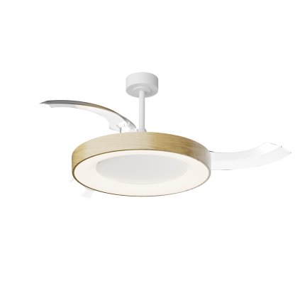 Mantra Niseko L, rozvinovací ventilátor se svítidlem a dálk. ovladačem, LED 40W 2700-5000K, dřevěná, průměr 61/132cm