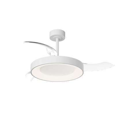 Mantra Niseko M, rozvinovací ventilátor se svítidlem a dálk. ovladačem, LED 50W 2700-5000K, bílá, průměr 49/106cm