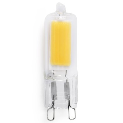 LED žárovka COB 2,5W 3000K, 230V, G9 náhrada za 25W
