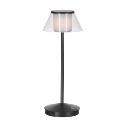 Mantra K5, venkovní stolní nabíjecí lampa LED 2W 3000K, černá, výška 35cm, IP54