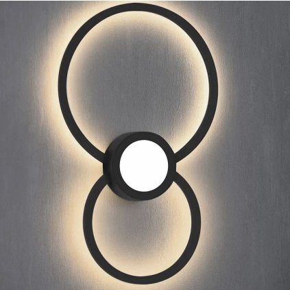 Mantra Mural, stropní/nástěnné moderní svítidlo, 24W LED 3000K, stmívatelné, bálá 46x26cm