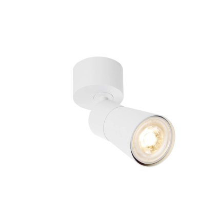 SLV Puri 2.0 Cone, bílé nástěnné/stropní svítidlo 1xGU10 s kulatou základnou, výška 14,8cm