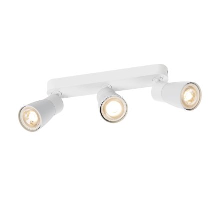 SLV Puri 2.0 Dome, bílé nástěnné/stropní svítidlo 3xGU10, délka 25,8cm