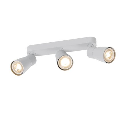 SLV Puri 2.0 Dome, šedé nástěnné/stropní svítidlo 3xGU10, délka 25,8cm
