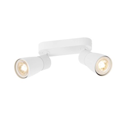 SLV Puri 2.0 Dome, bílé nástěnné/stropní svítidlo 2xGU10, délka 15cm
