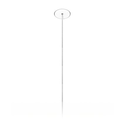 Lodes Micro Trimless, zapuštěná bílá kulatá rozeta pro 1 závěs, průměr 7,7cm