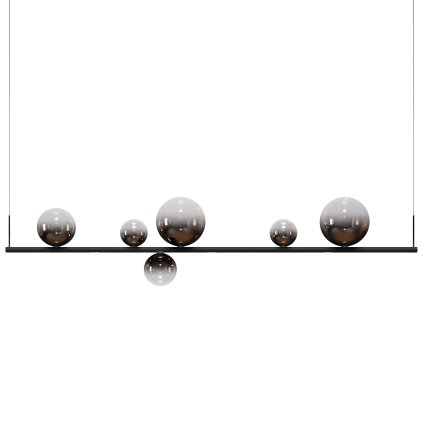 Lodes Random Stick long, závěsné svítidlo 22W LED 2700K, černá/bronzová, délka 150cm