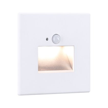 Paulmann Edge Quadro, svítidlo do stěny se senzorem, 1x1,2W LED 2700K, matná bílá, 8x8cm