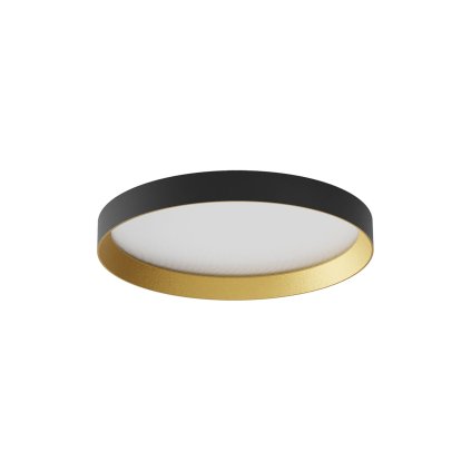 Redo Dama, černo-zlaté stropní svítidlo, LED 30W, 3000/4000/5000K, průměr 35cm