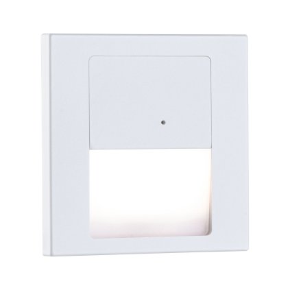 Paulmann Tsaro leader, svítidlo do stěny se senzorem, 1W LED 2700K, matná bílá, 8x8cm