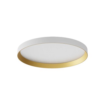 Redo Dama, bílo-zlaté stropní svítidlo, LED 40W, 3000/4000/5000K, průměr 45cm, TRIAC
