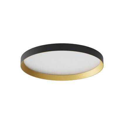 Redo Dama, černo-zlaté stropní svítidlo, LED 40W, 3000/4000/5000K, průměr 45cm, TRIAC